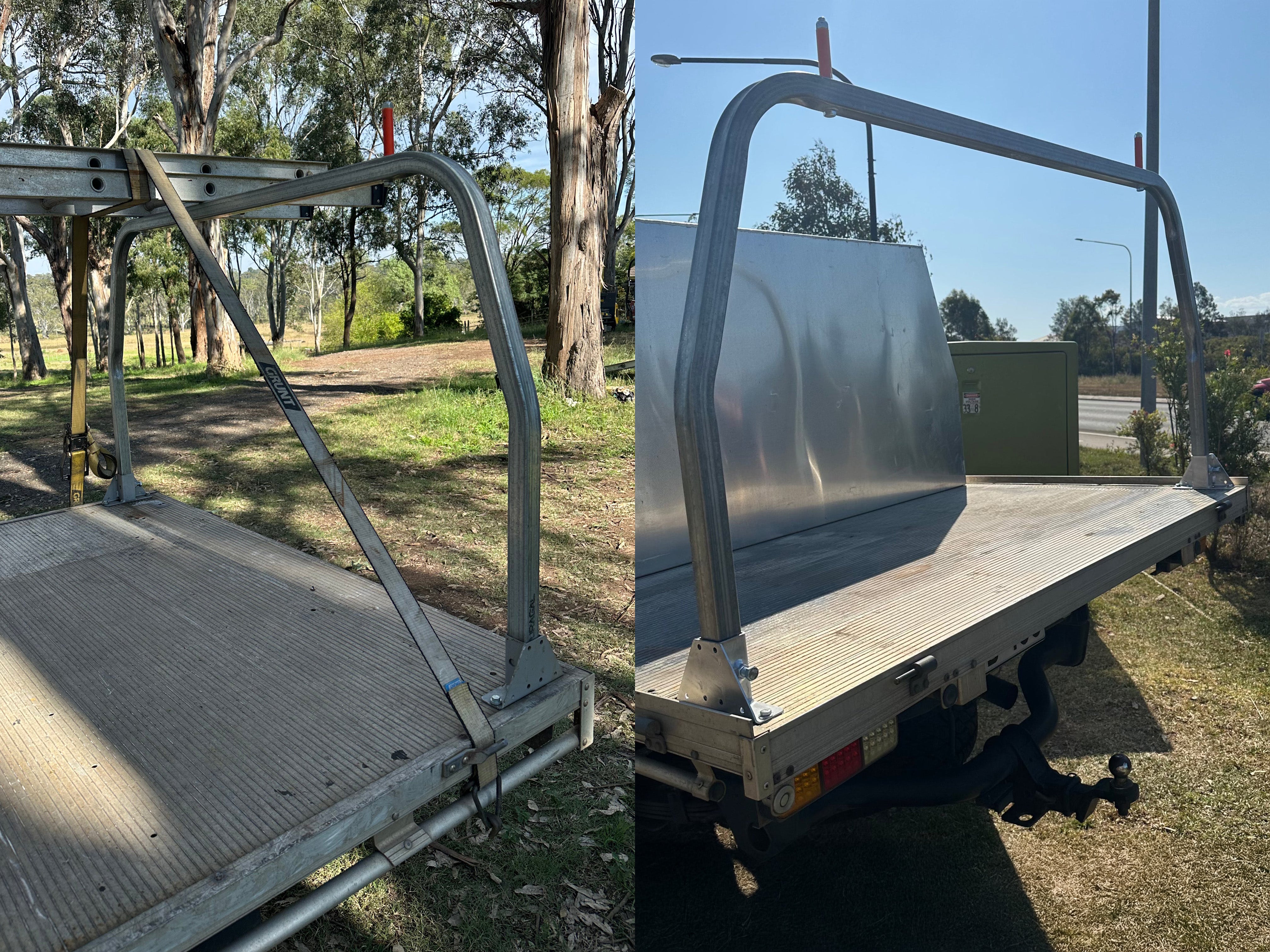 40x40 Square Australian-Made Universal Ladder Rack – Heavy-Duty Steel, Rated to 700 kg, Built for Utes & Trays