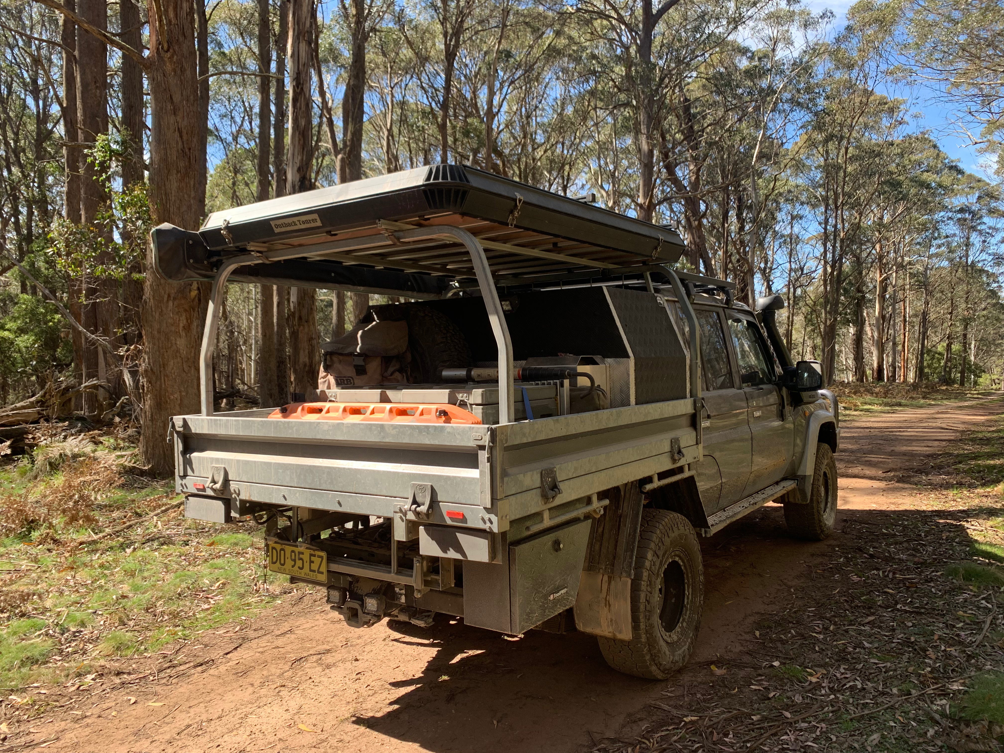 40x40 Square Australian-Made Universal Ladder Rack – Heavy-Duty Steel, Rated to 700 kg, Built for Utes & Trays