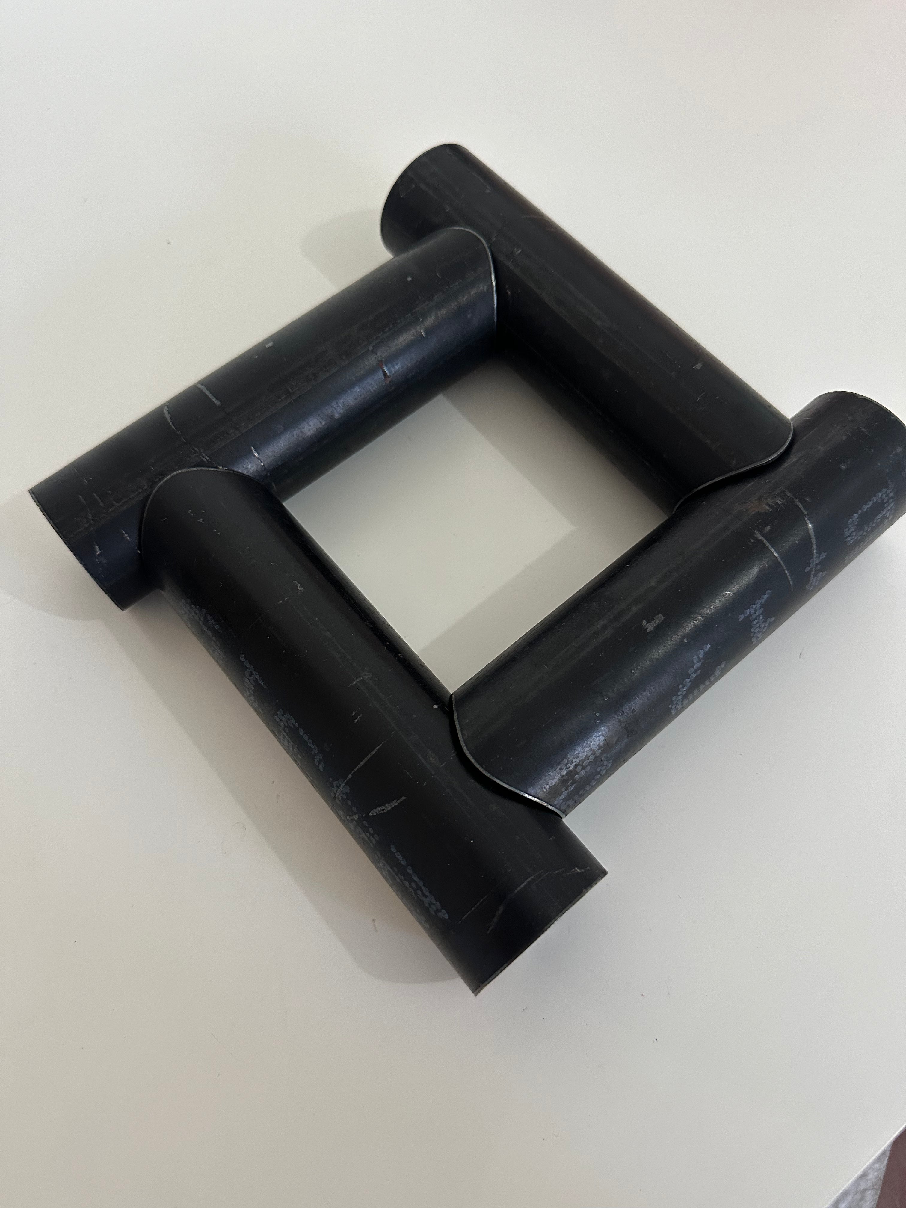 Round Tube Practice Weld Kit - Square Design (90 Degrees)