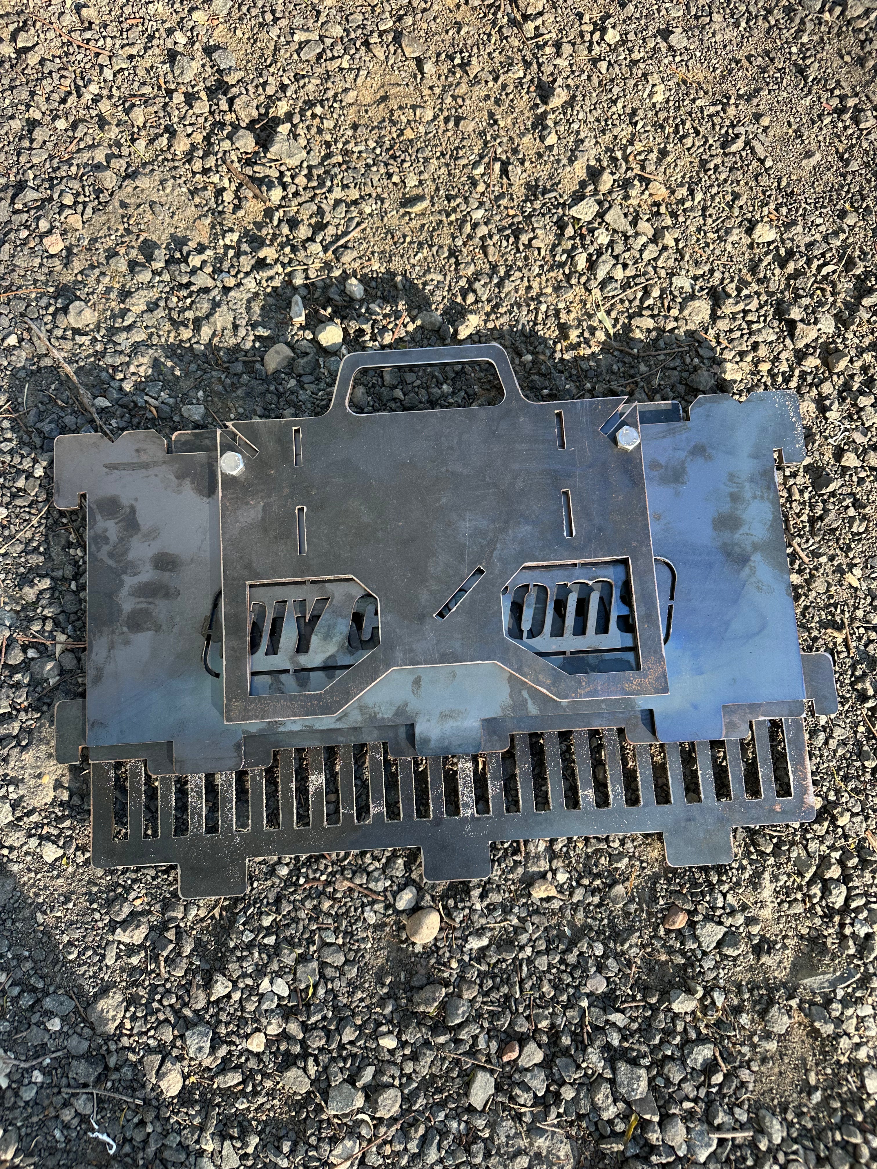 Flat-Pack BBQ Grill & Fire Pit