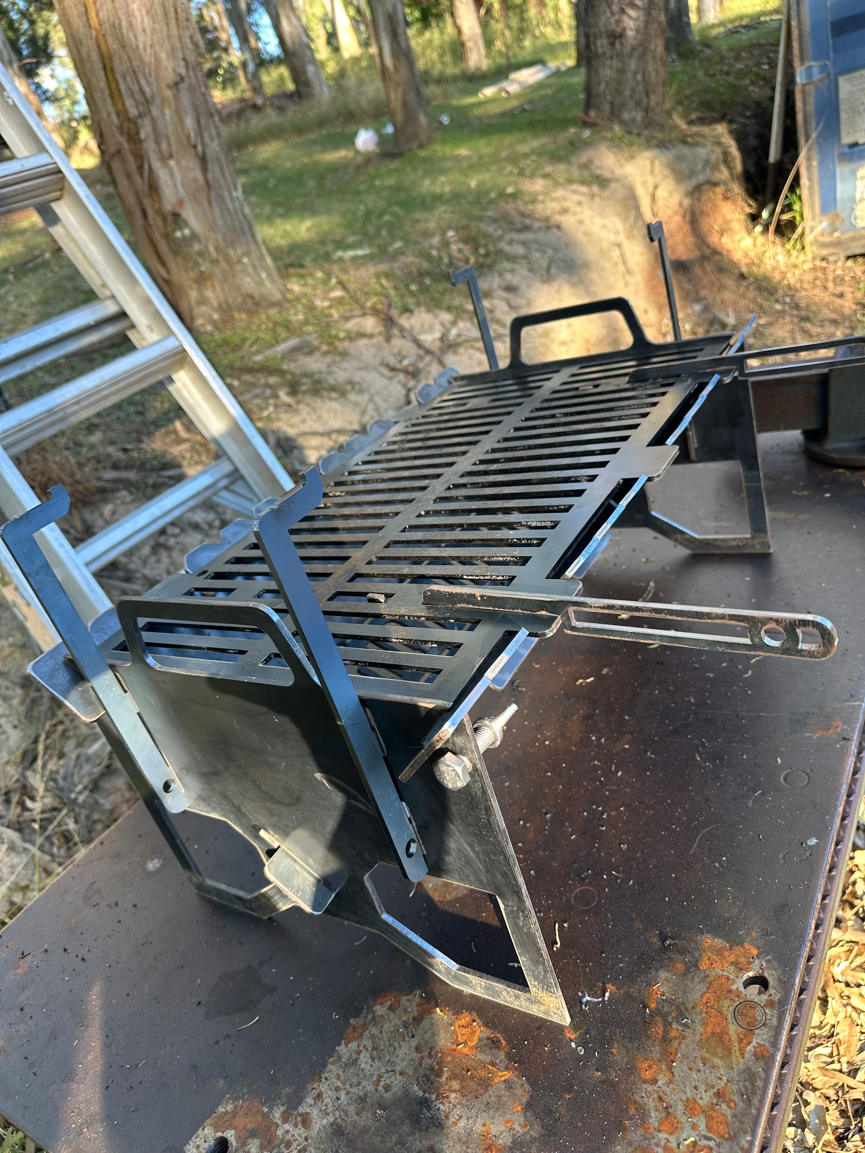 Flat-Pack BBQ Grill & Fire Pit