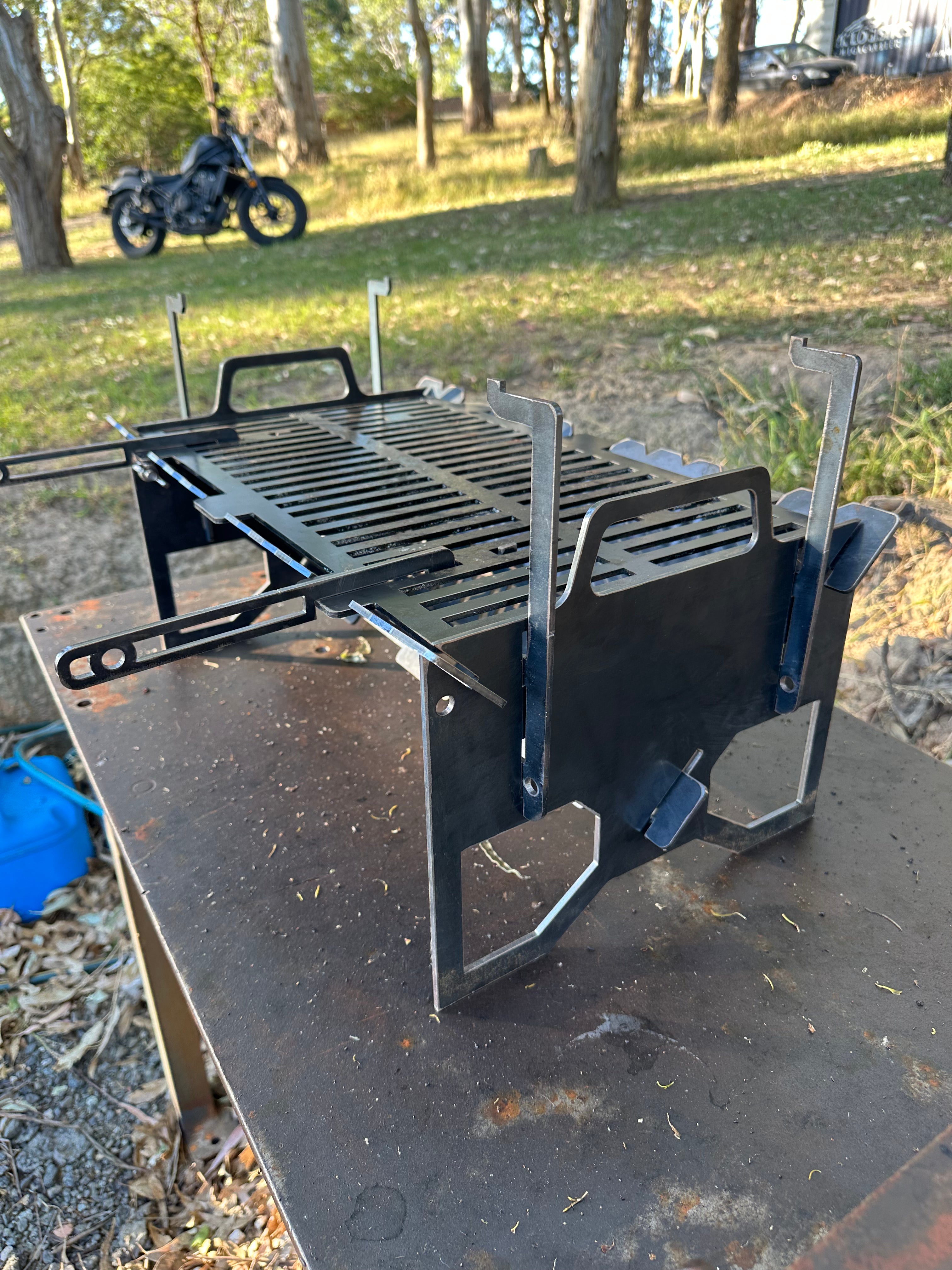 Flat-Pack BBQ Grill & Fire Pit