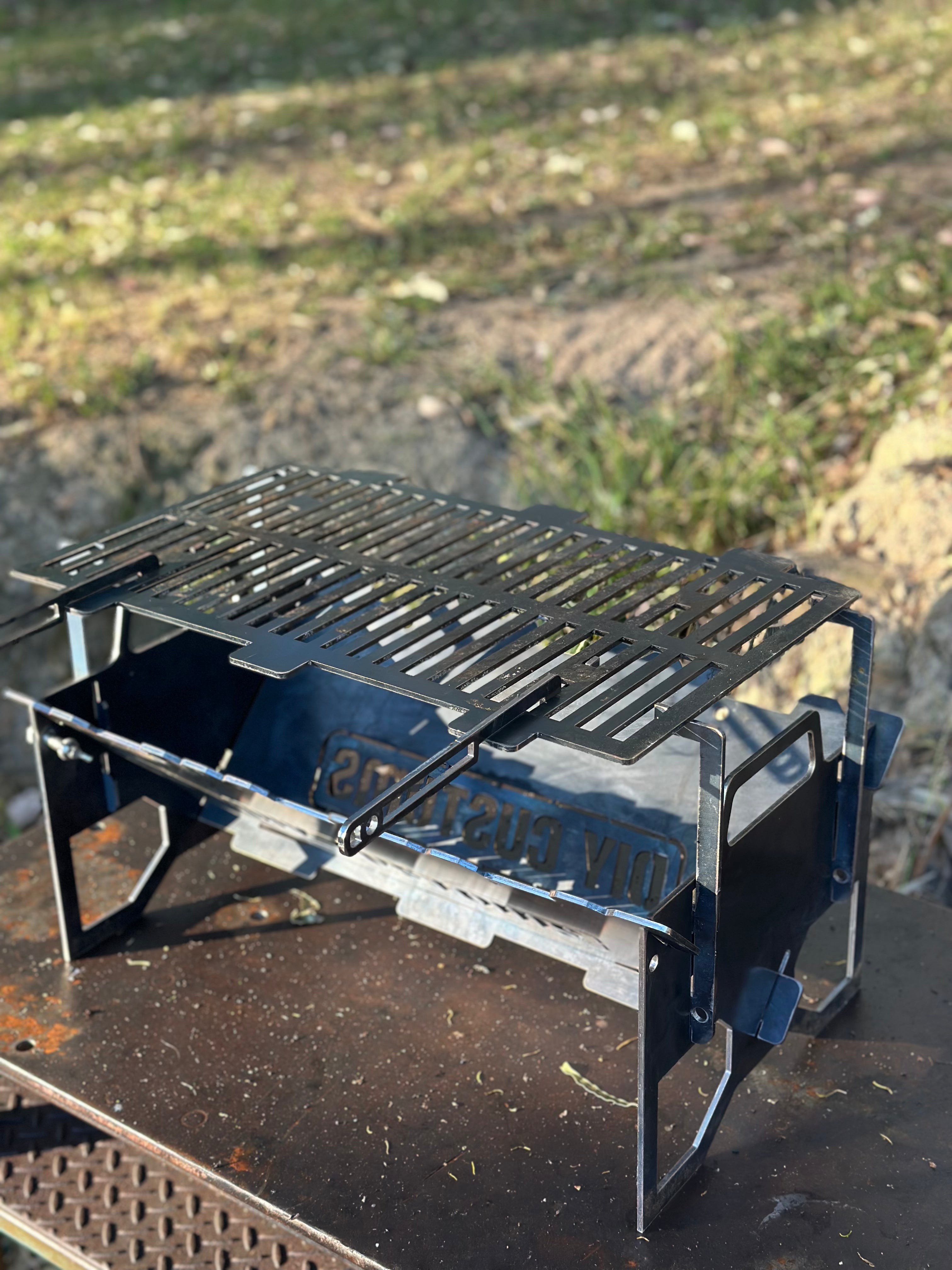 Flat-Pack BBQ Grill & Fire Pit