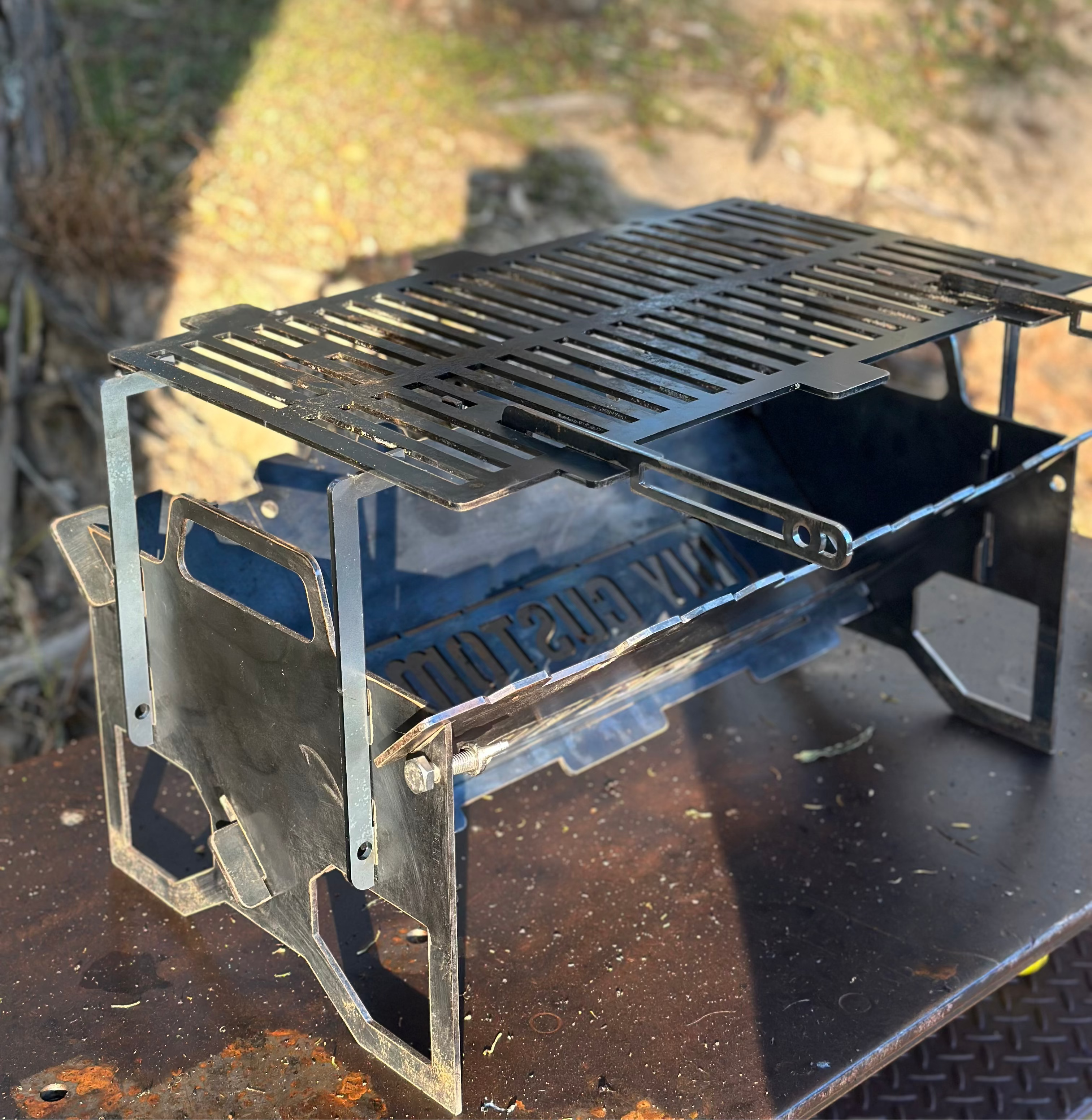 Flat-Pack BBQ Grill & Fire Pit