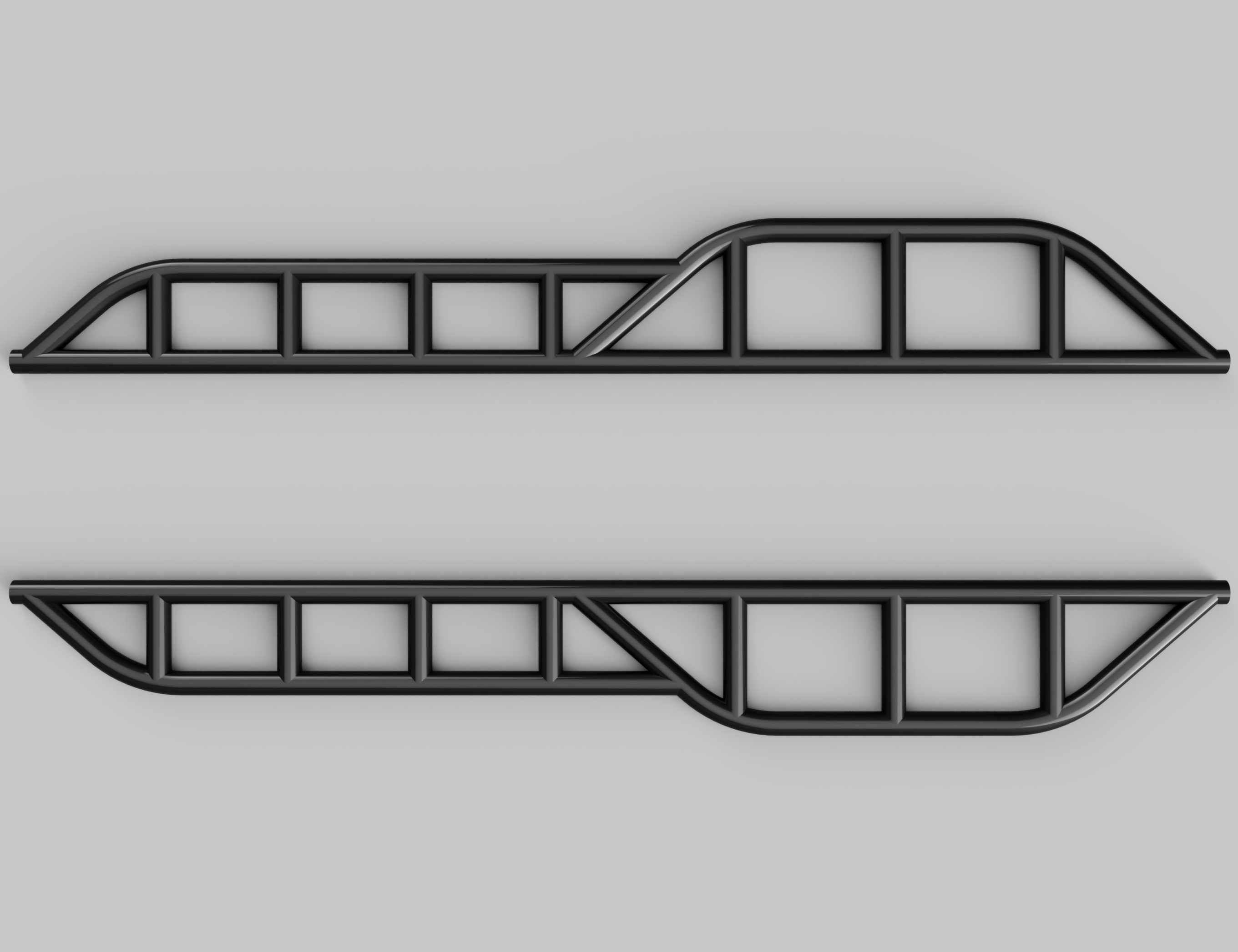 Toyota LandCruiser 80 Series (1990-1997 - 4 Door Wagon) SINGLE KICKOUT Design (DIY WELD TOGETHER KIT)