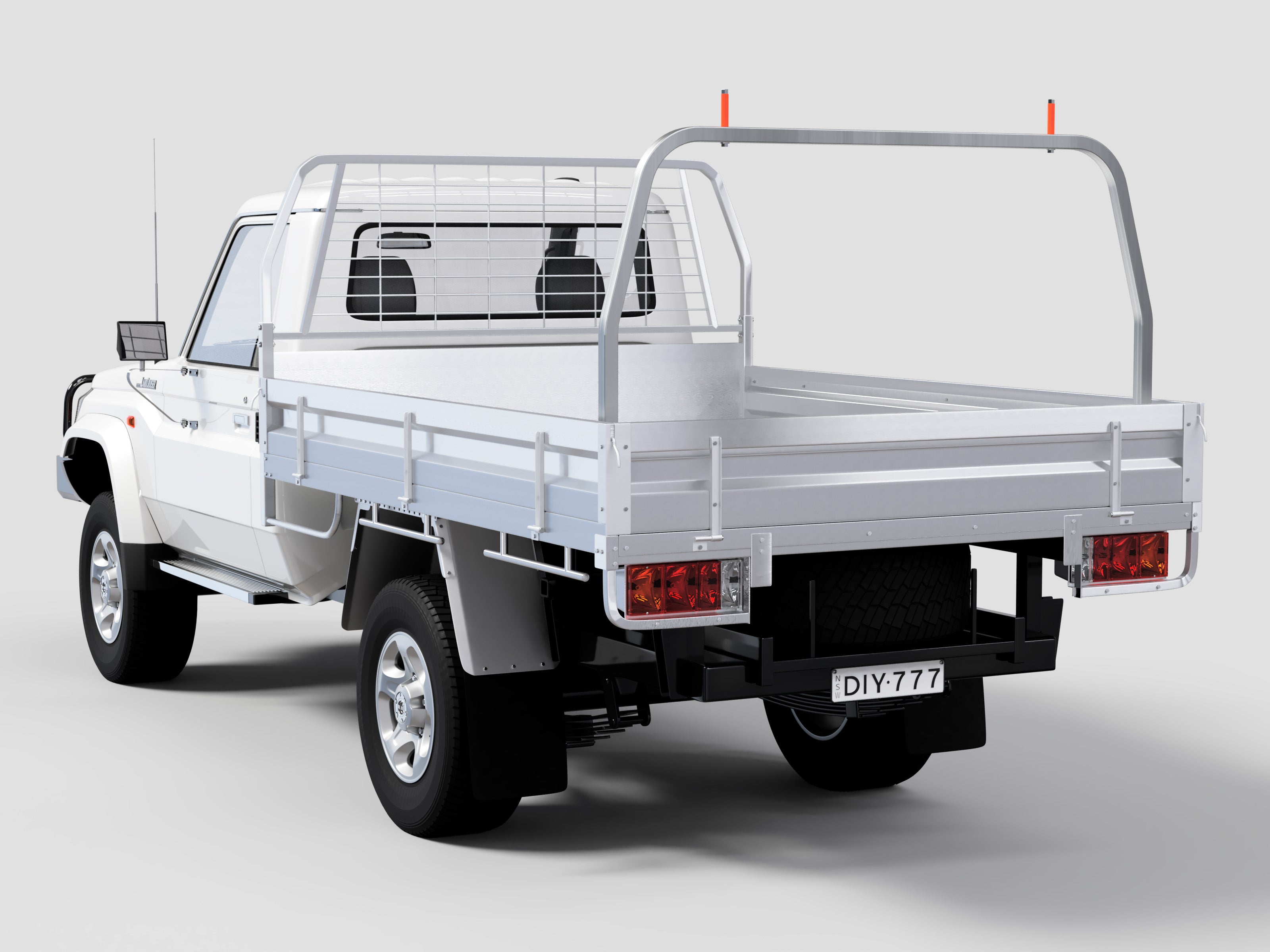 40x40 Square Australian-Made Universal Ladder Rack – Heavy-Duty Steel, Rated to 700 kg, Built for Utes & Trays
