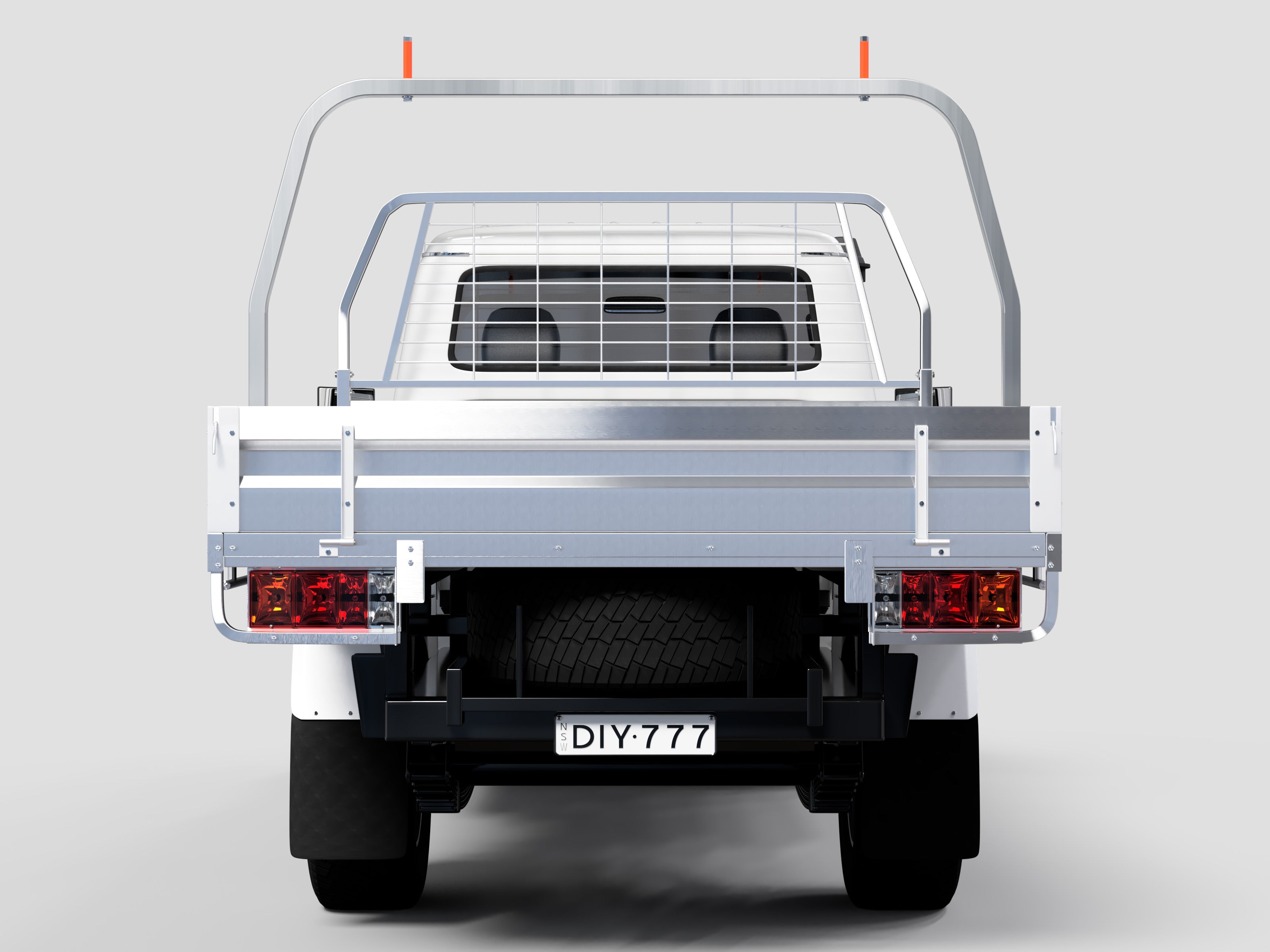 40x40 Square Australian-Made Universal Ladder Rack – Heavy-Duty Steel, Rated to 700 kg, Built for Utes & Trays