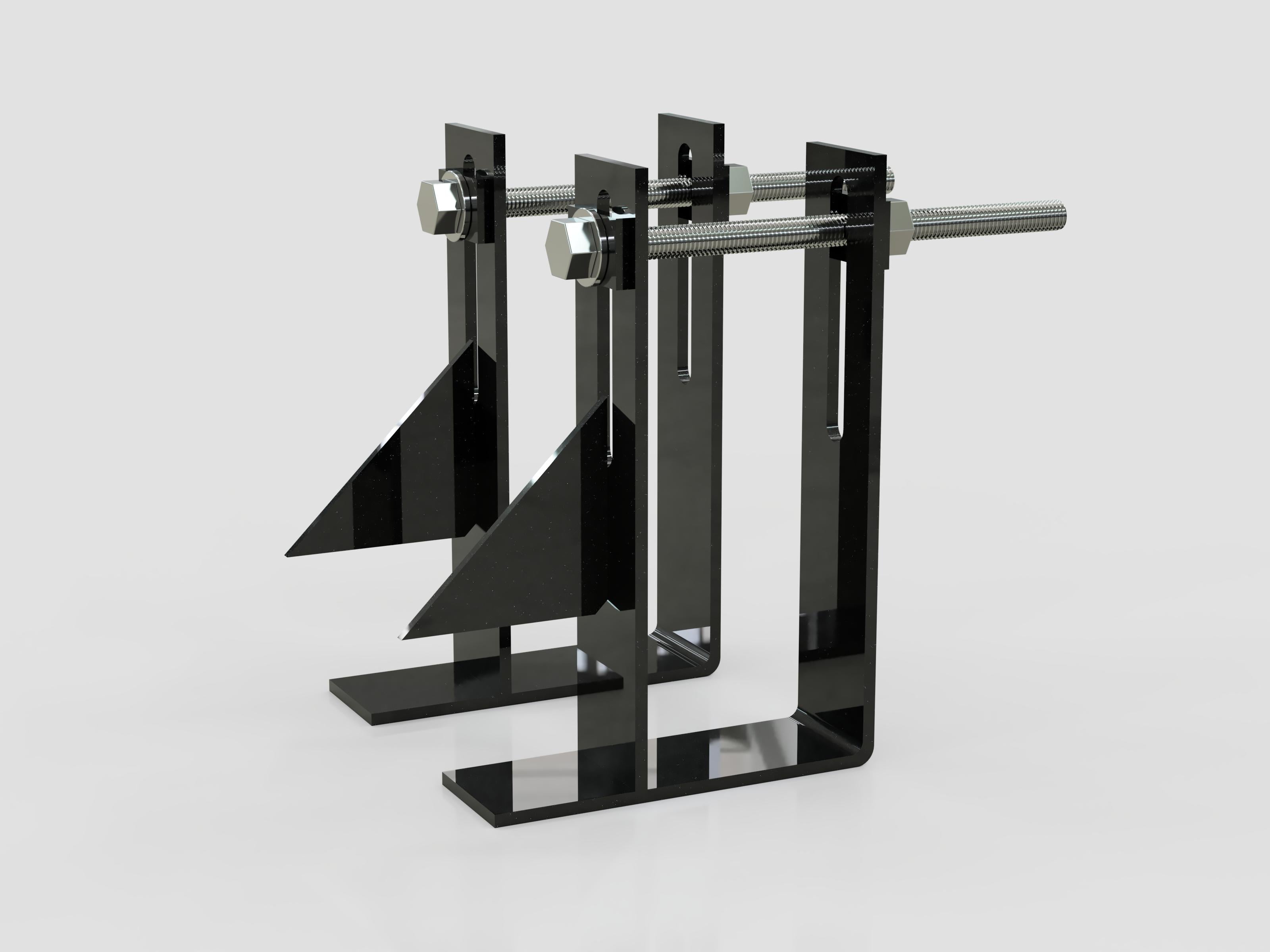 Universal mounting kit includes 6 X Universal Chassis Brackets - 6 x gussets (DIY WELD TOGETHER KIT)