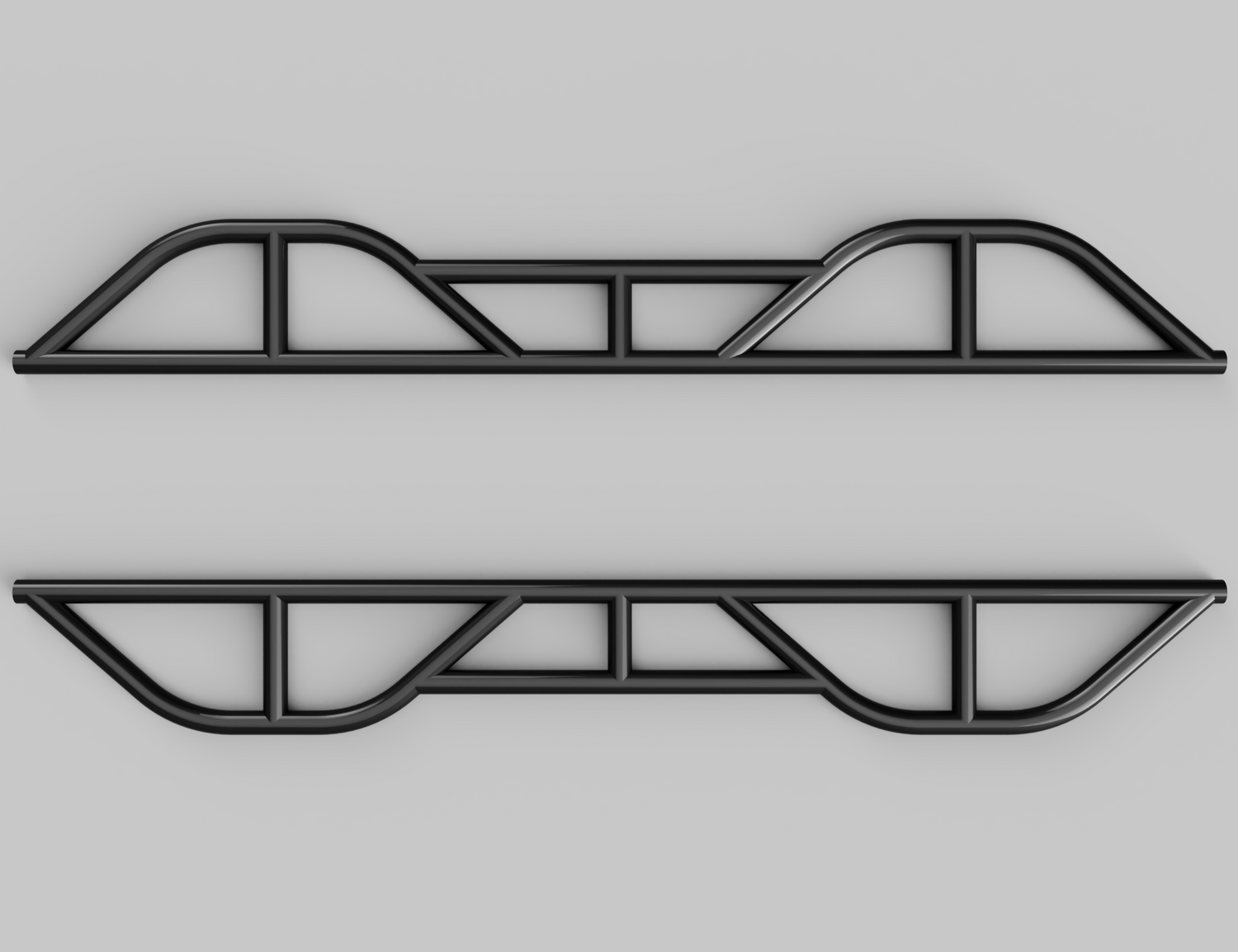 Double kick out DIY weld together rock slider kits
