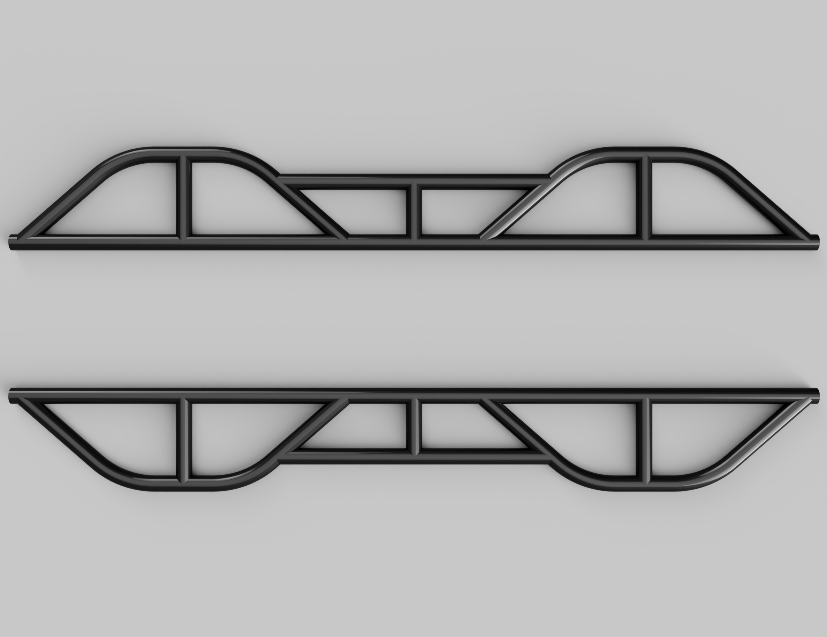 Double kick out DIY weld together rock slider kits