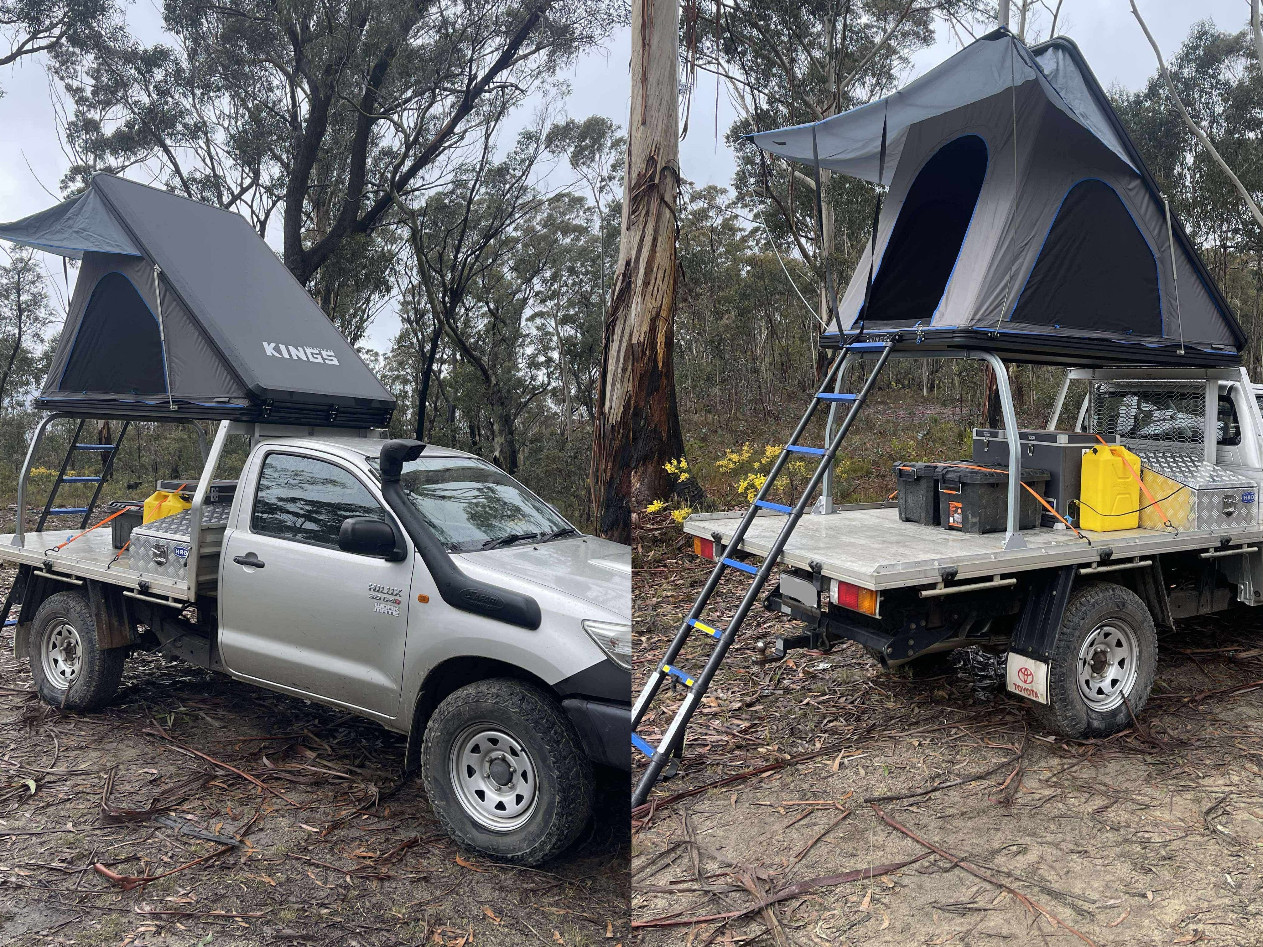 40x40 Square Australian-Made Universal Ladder Rack – Heavy-Duty Steel, Rated to 700 kg, Built for Utes & Trays
