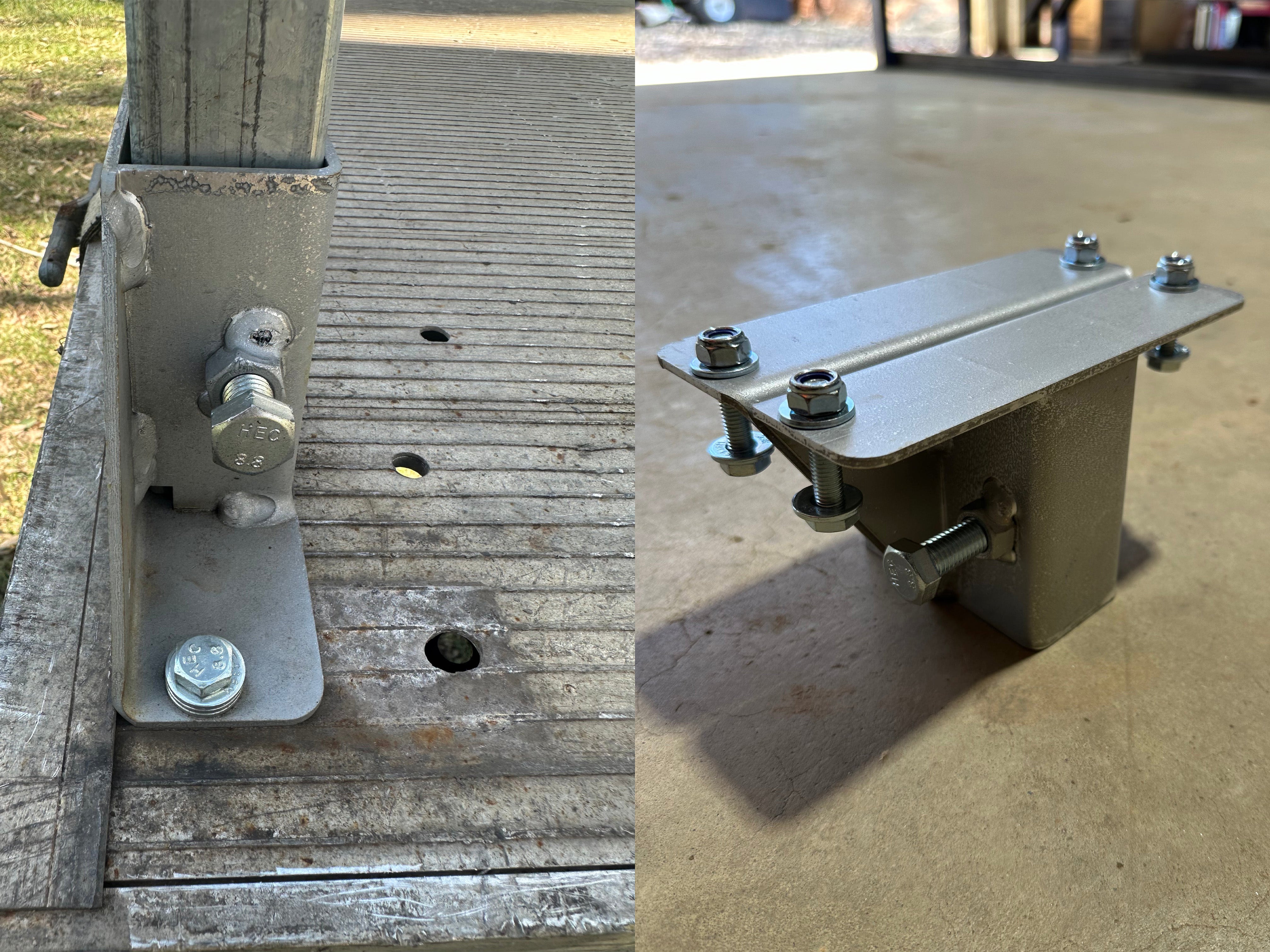 40x40 Square Australian-Made Universal Ladder Rack – Heavy-Duty Steel, Rated to 700 kg, Built for Utes & Trays