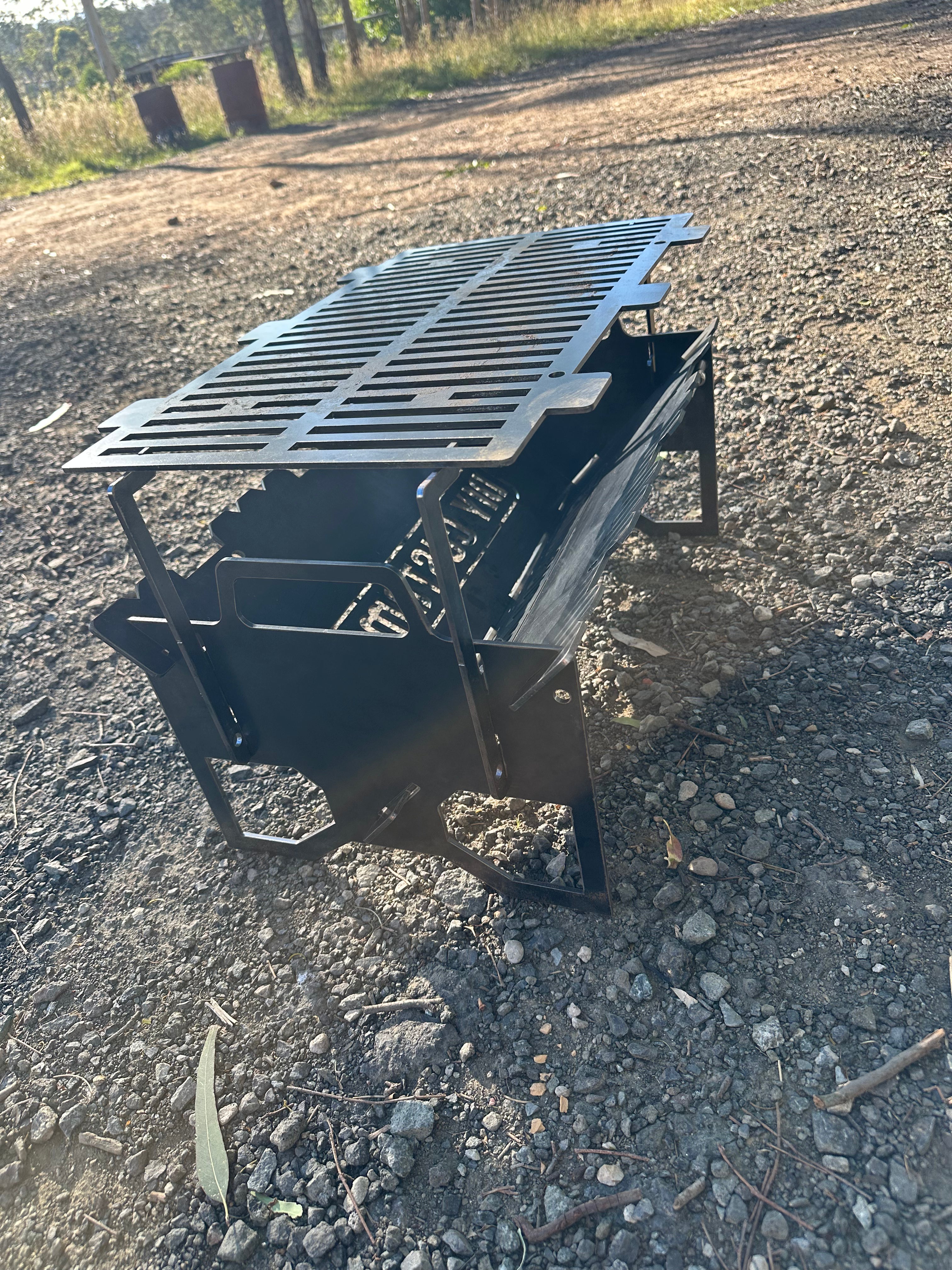Flat-Pack BBQ Grill & Fire Pit