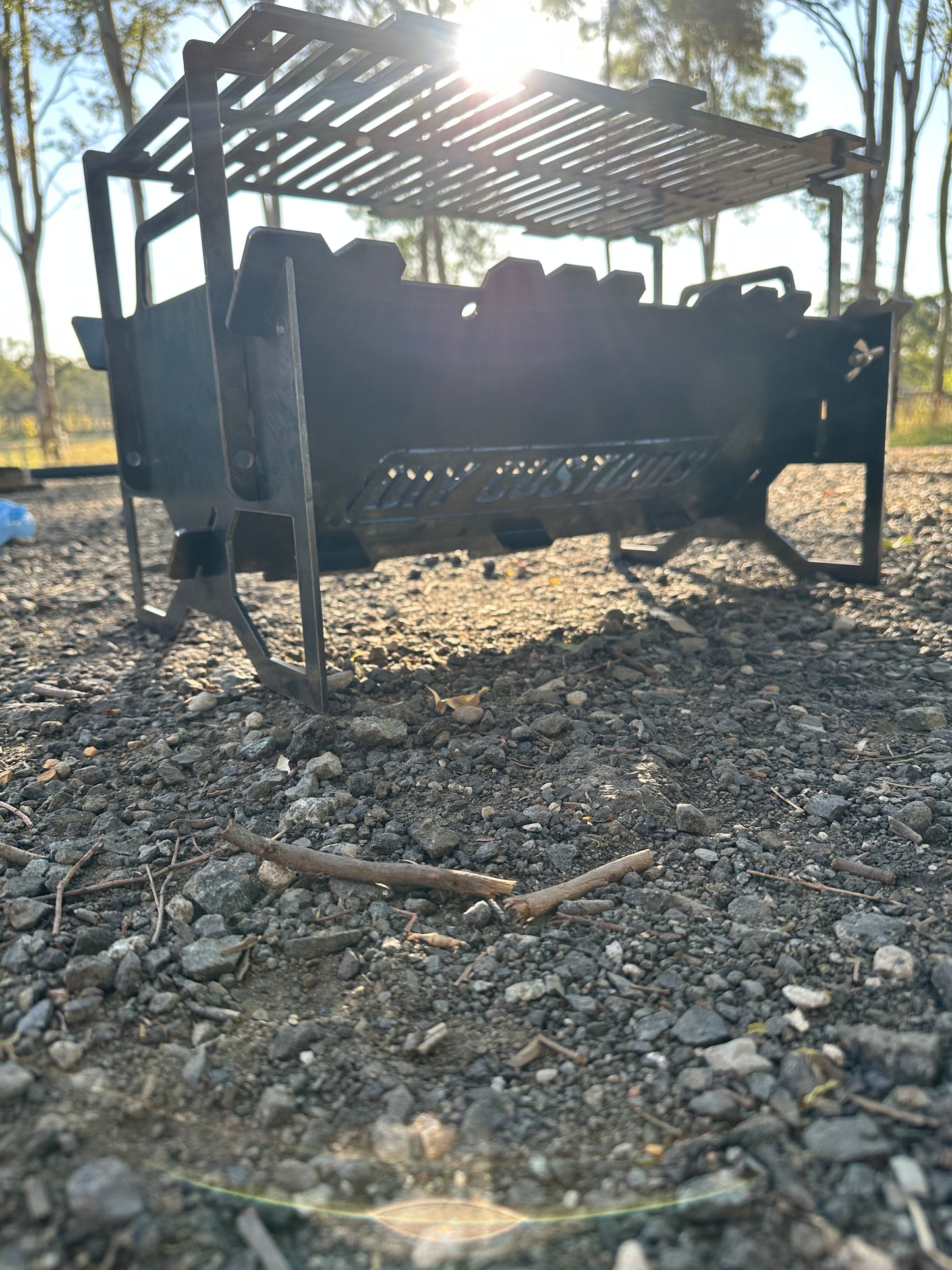 Flat-Pack BBQ Grill & Fire Pit