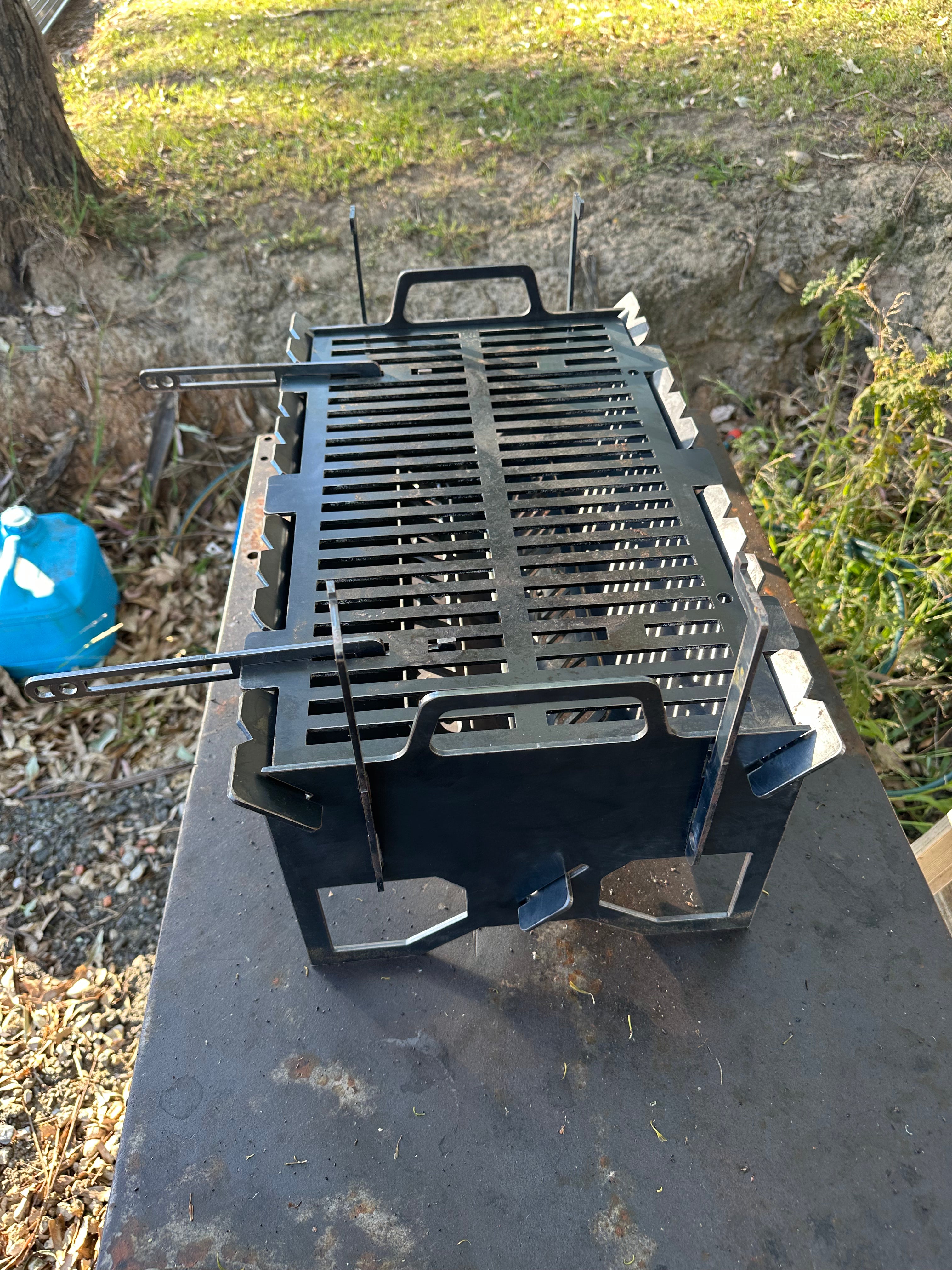 Flat-Pack BBQ Grill & Fire Pit