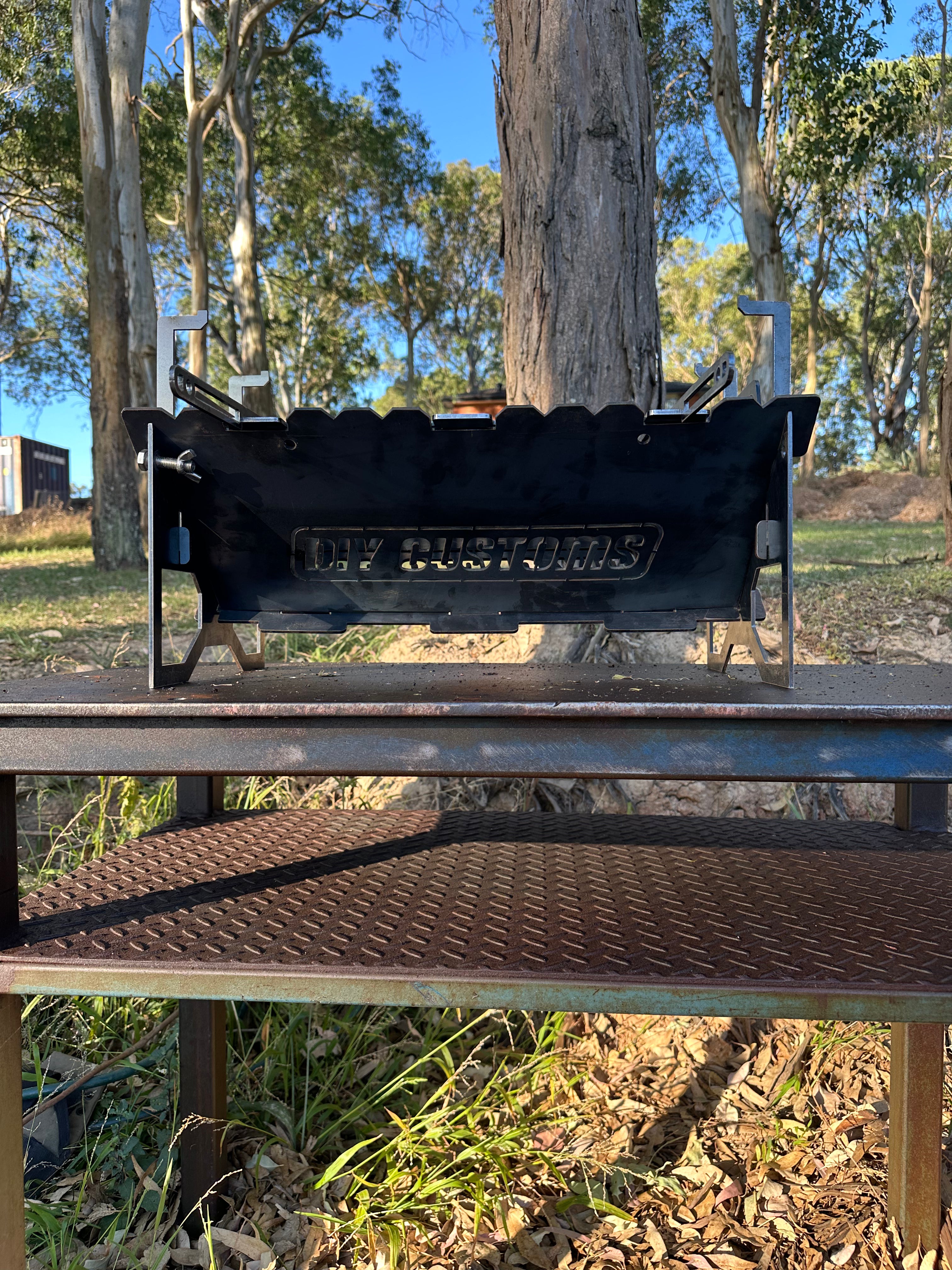 Flat-Pack BBQ Grill & Fire Pit