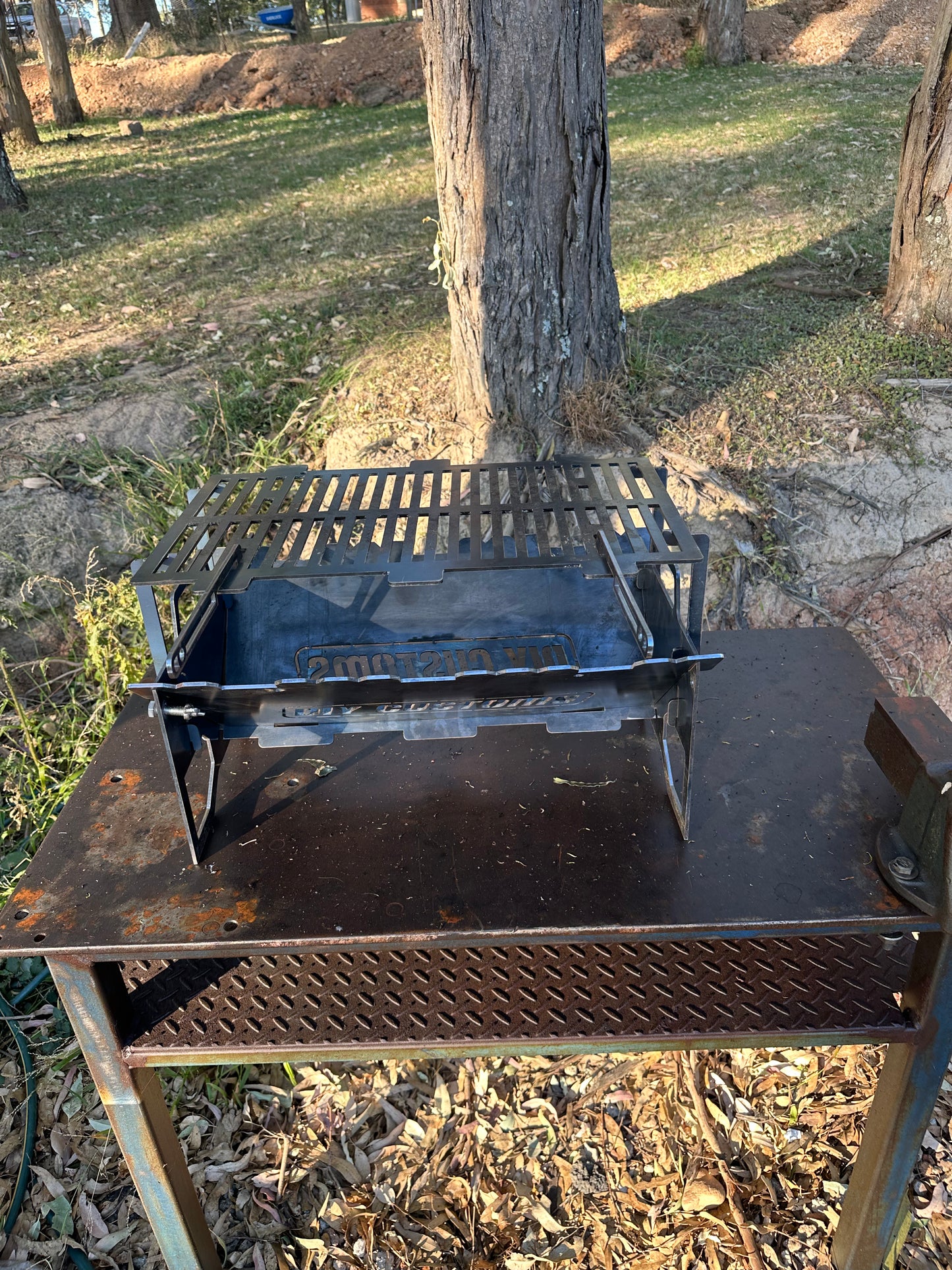 Flat-Pack BBQ Grill & Fire Pit