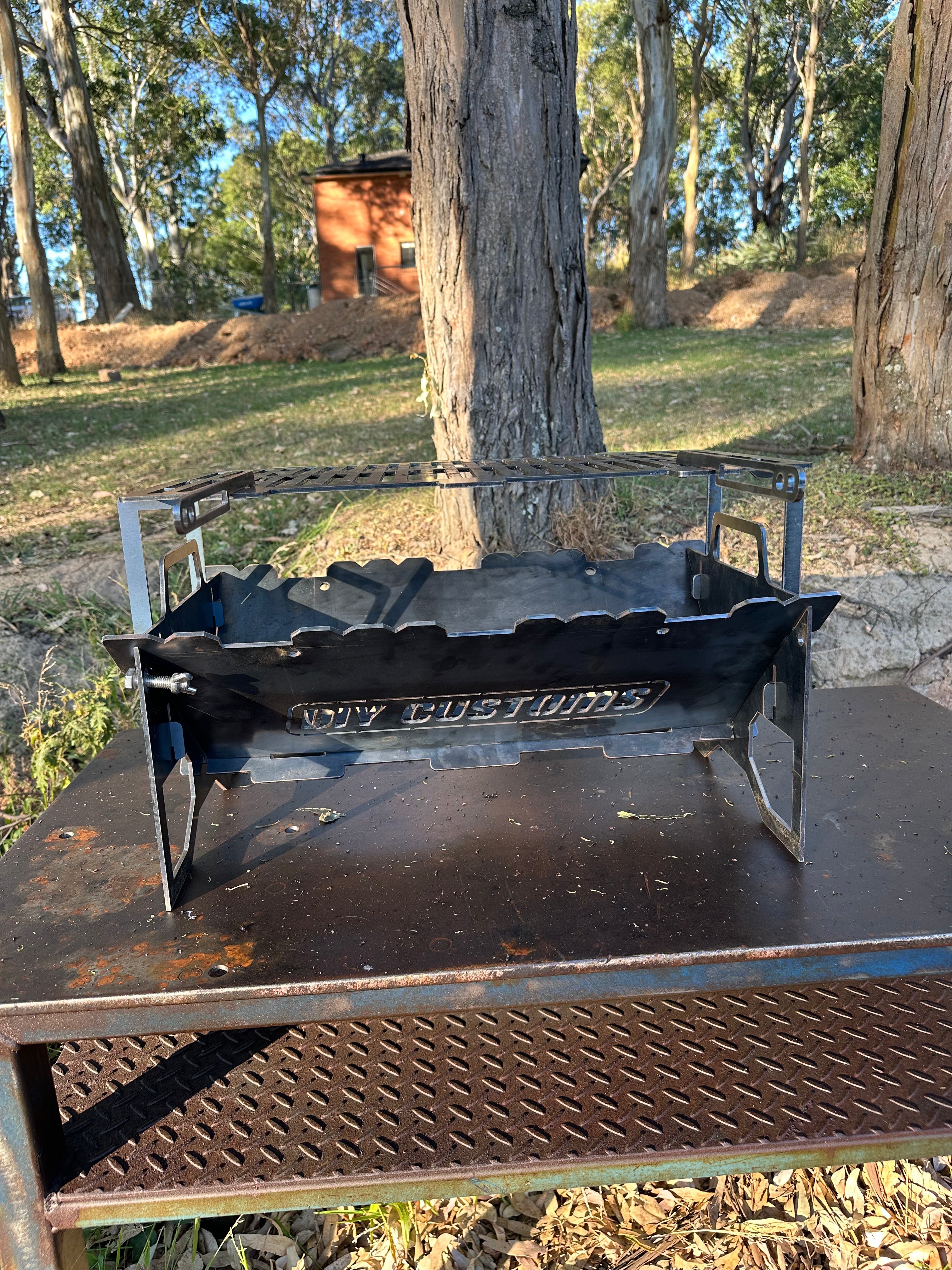 Flat-Pack BBQ Grill & Fire Pit