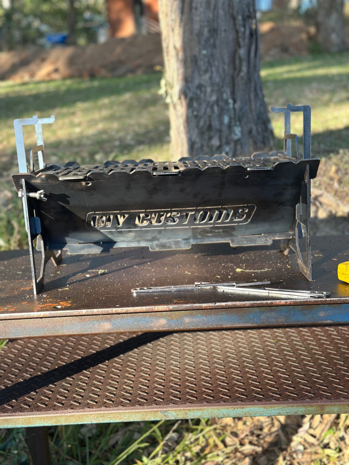 Flat-Pack BBQ Grill & Fire Pit