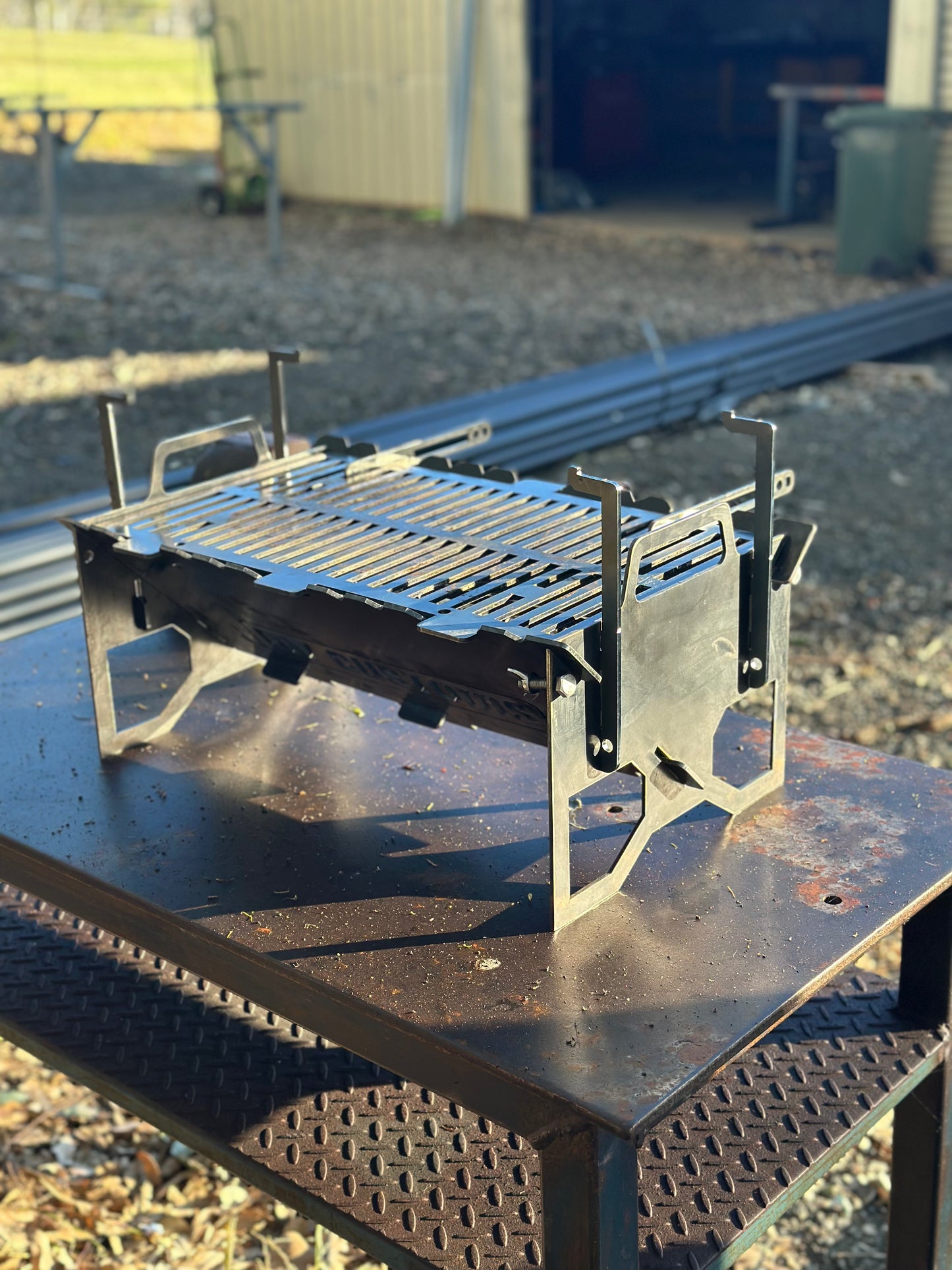 Flat-Pack BBQ Grill & Fire Pit