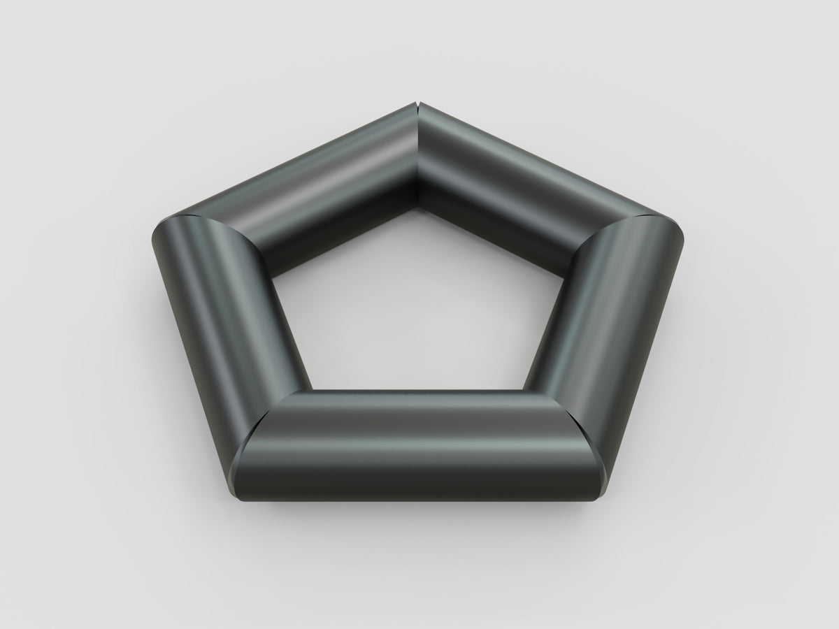 Round Tube Practice Weld Kit - Pentagon Design (36 Degrees)