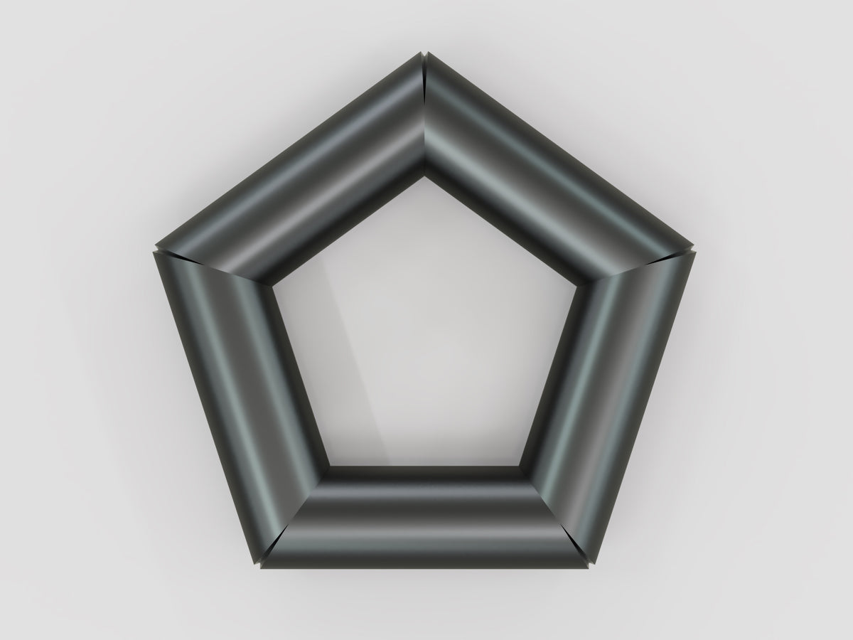 Round Tube Practice Weld Kit - Pentagon Design (36 Degrees)