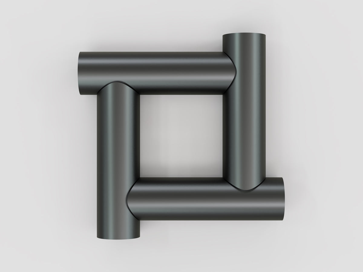 Round Tube Practice Weld Kit - Square Design (90 Degrees)