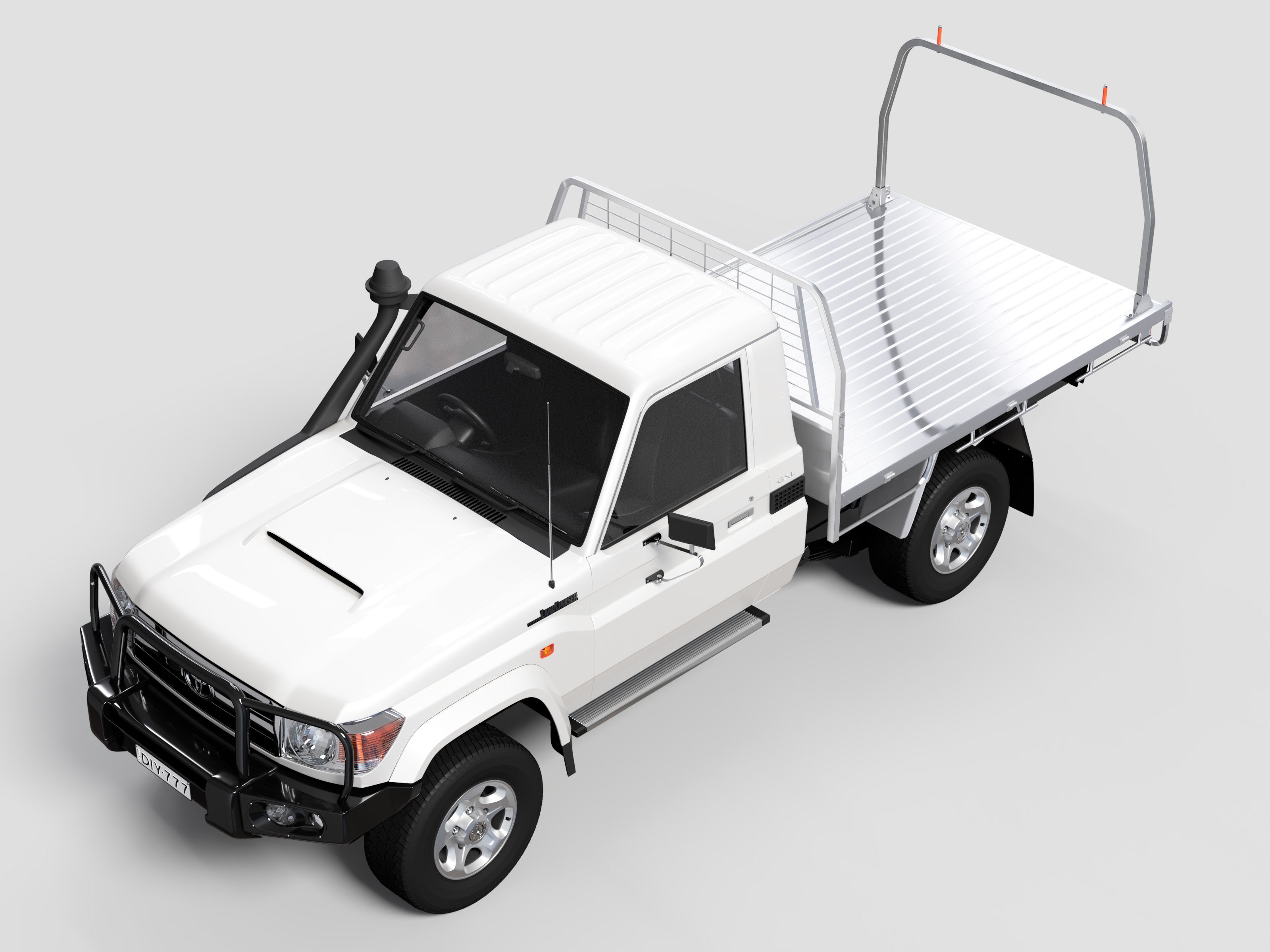 40x40 Square Australian-Made Universal Ladder Rack – Heavy-Duty Steel, Rated to 700 kg, Built for Utes & Trays
