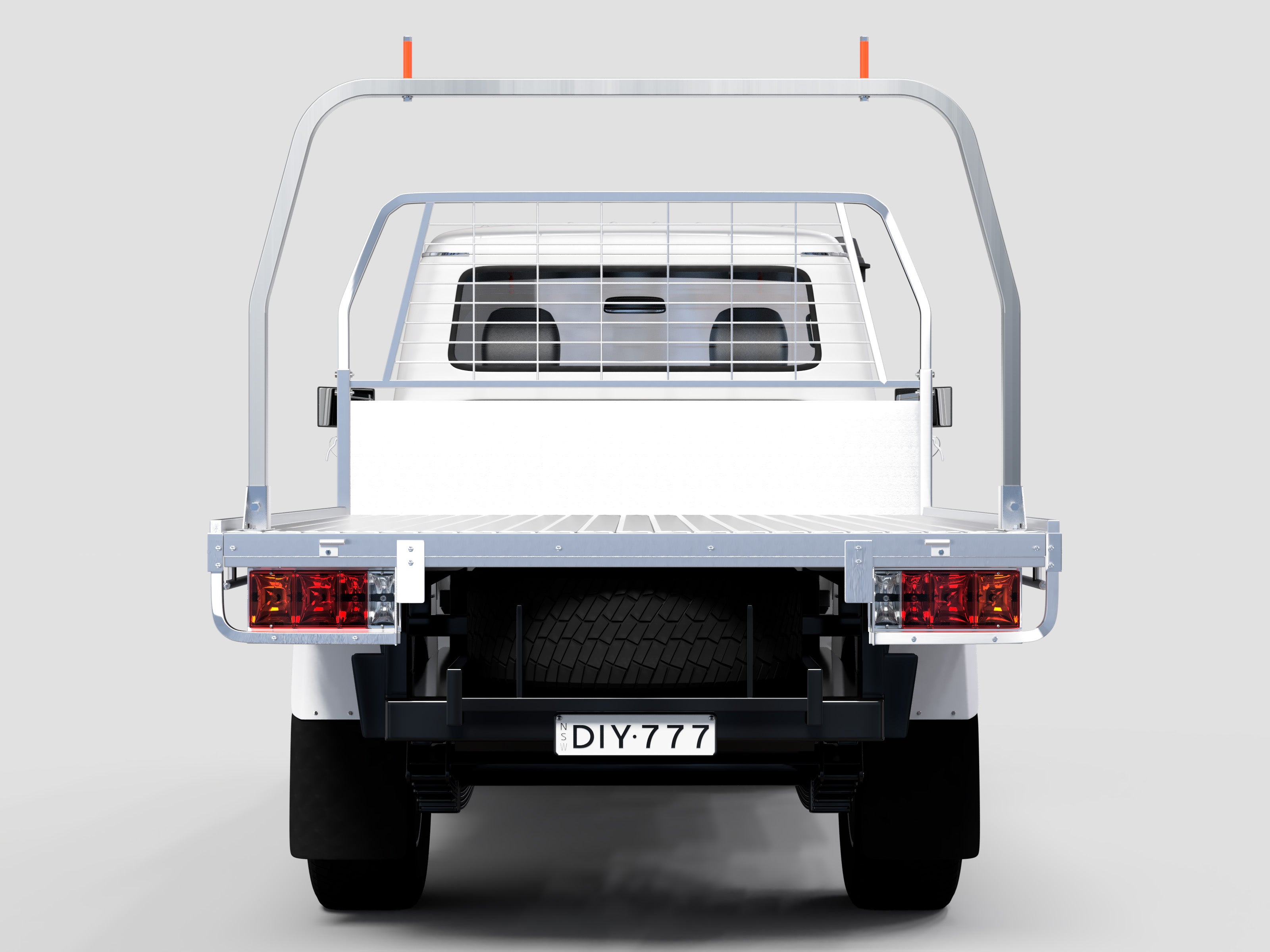40x40 Square Australian-Made Universal Ladder Rack – Heavy-Duty Steel, Rated to 700 kg, Built for Utes & Trays