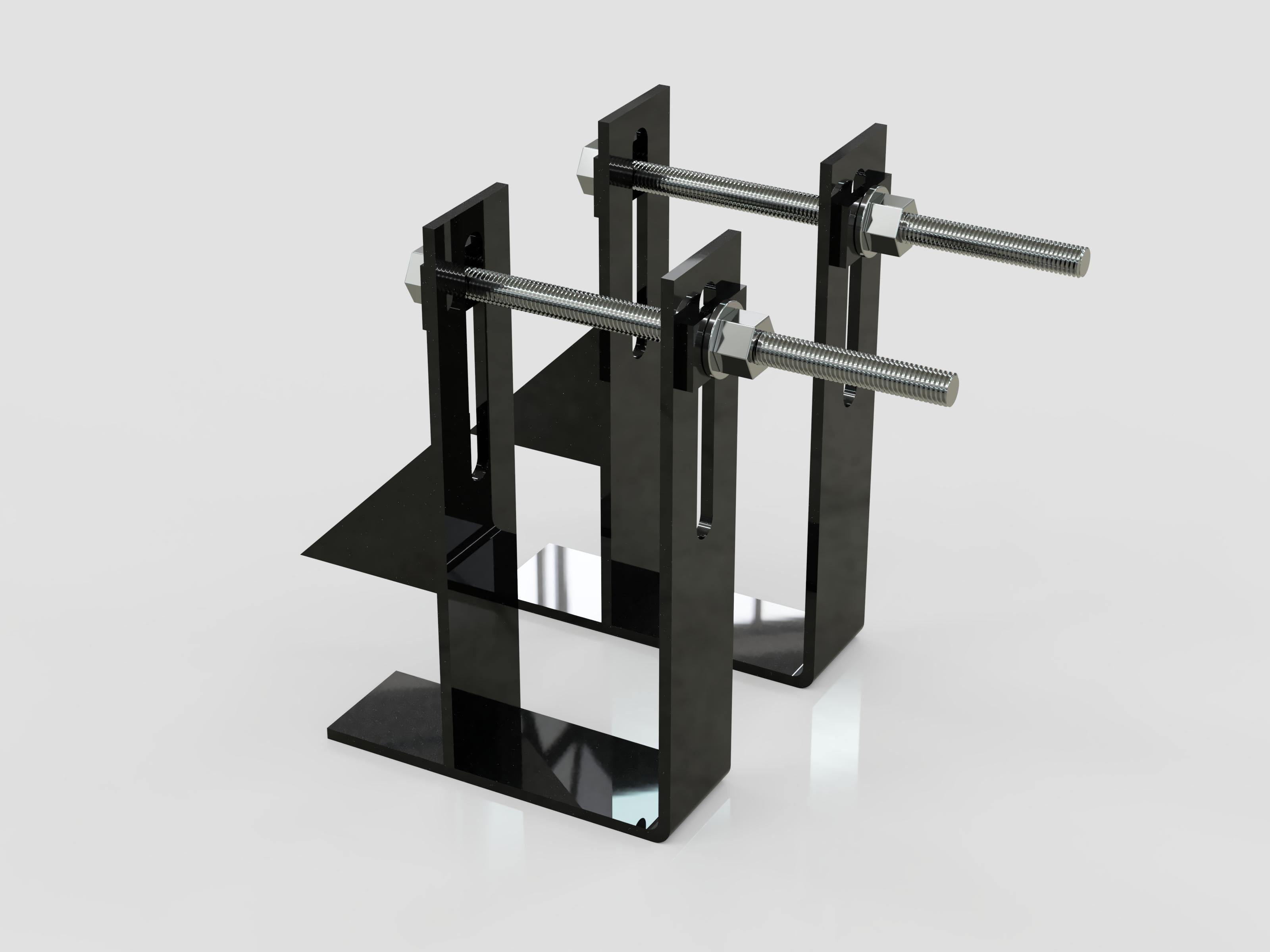 Universal mounting kit includes 6 X Universal Chassis Brackets - 6 x gussets (DIY WELD TOGETHER KIT)