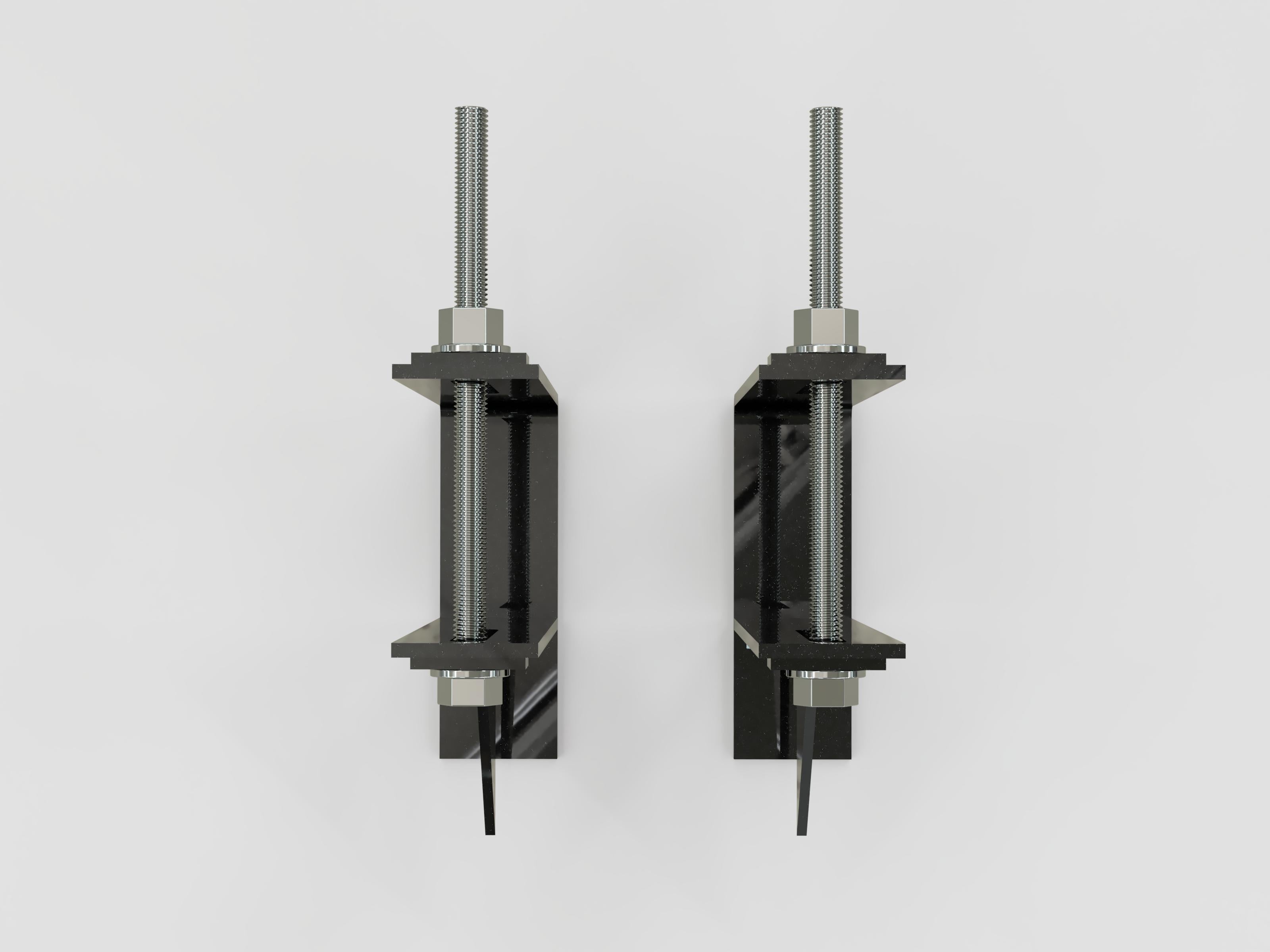 Universal mounting kit includes 6 X Universal Chassis Brackets - 6 x gussets (DIY WELD TOGETHER KIT)